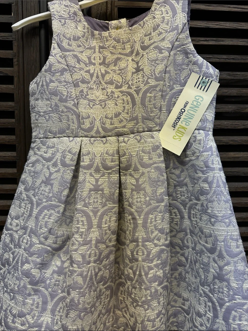 OshKosh B'gosh Lilac Jacquard Floral Party Dress